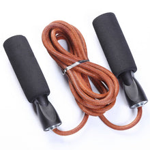 Load image into Gallery viewer, Speed Jump Cowhide Rope With Carrying Bag - Free Shipping
