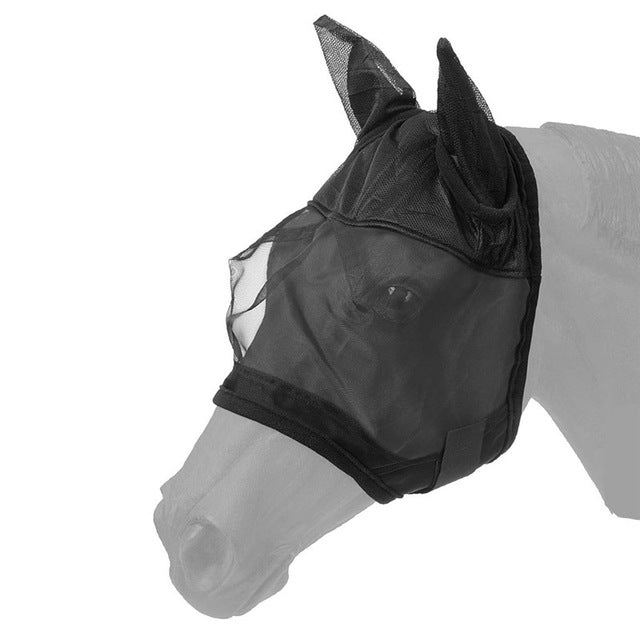 Detacheable Horse Mesh Fly Mask - Nasal Covers Available Too - Free Shipping