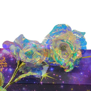 Galaxy Rose with Love Base/Stand and Gift Box - Free Shipping
