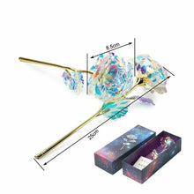 Load image into Gallery viewer, Galaxy Rose with Love Base/Stand and Gift Box - Free Shipping