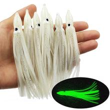 Load image into Gallery viewer, 20-pieces Squid Skirts. Glow in the dark and other color options.  5cm/9cm/11cm - Free Shipping