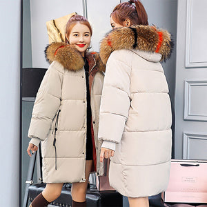 Womens Winter Hooded Warm Down Coat - Free Shipping