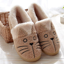 Load image into Gallery viewer, Cute Cat Warm Slippers - Various sizes for kids and adults - Free Shipping