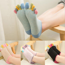 Load image into Gallery viewer, 1 pair of women cotton five-finger socks - Free Shipping