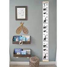 Load image into Gallery viewer, Decorative wood and canvas growth chart - Free Shipping