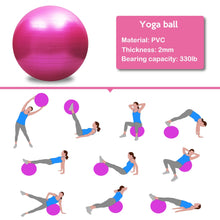 Load image into Gallery viewer, Exercise/Yoga Balls.  Various sizes and colors.  With Pump - Free Shipping