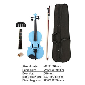 1/8 Size Violin For Children - Various Colours - Free Shipping