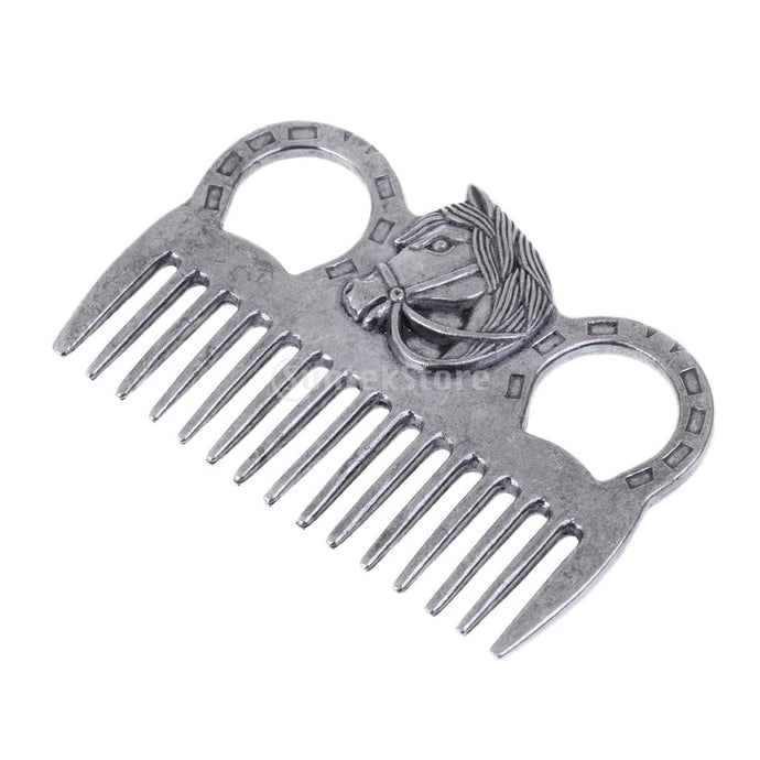 Sturdy Stainless Steel Horse Grooming Brush - Free shipping