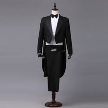 Load image into Gallery viewer, Men White, Black, Red Fancy Tail Coat Suit - Great for stage outfit or anything you need a fancy suit for - Free Shipping